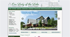 Desktop Screenshot of ladyofthelakeparish.org