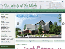 Tablet Screenshot of ladyofthelakeparish.org